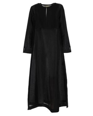 Tory Burch Linen Caftan - Black