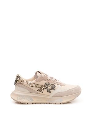 Premiata Chic Sneakers With Innovative Design - Natural
