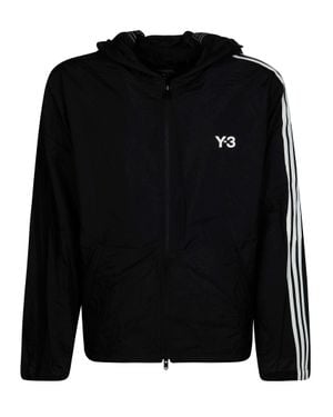 Y-3 Nylon Wired 3 Stripes Track Top - Black
