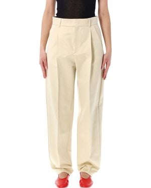 Soeur Graham Tailored Organic Cotton Pants - Natural