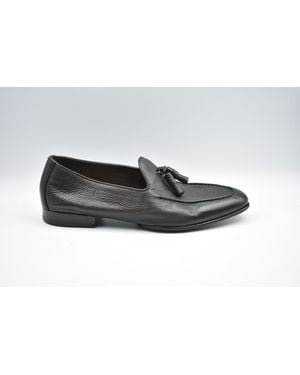 Doucal's Low Leather Shoes For - Black