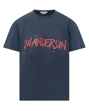 JW Anderson J. W. Anderson Classic T-Shirt Circuther - Blue