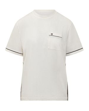 Ferragamo Classic Short Sleeve T-Shirt With Pocket Detail - White