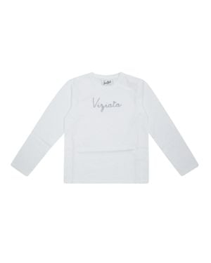 MC2 Saint Barth Penny Viziata Long Sleeve T-Shirt - White