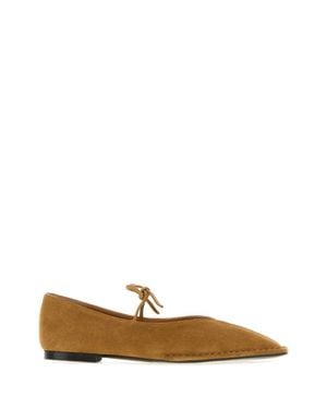 Alohas Suede Sway Ballerina Flats - Brown