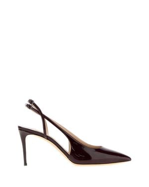 Casadei Leather Pumps With 10 Cm Heel - Brown