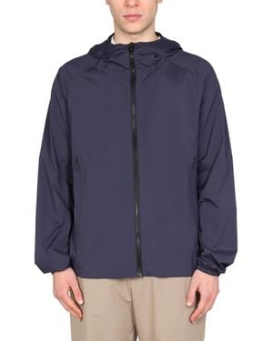 Monobi Nylon Hood Jacket - Blue