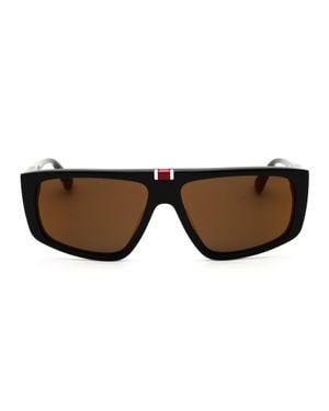 Web Rectangular Sunglasses - Brown