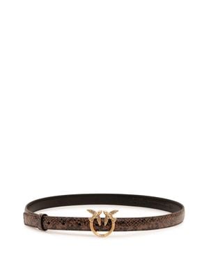 Pinko Chic Love Berrand Mini Belt - White