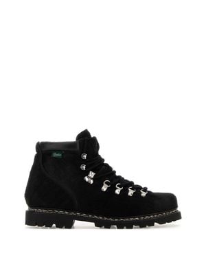 Junya Watanabe Solid Lace Up Boots - Black