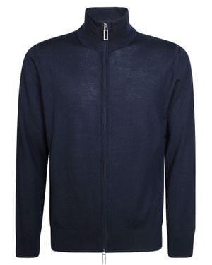 Paolo Pecora Textured Sweater Cardigan - Blue