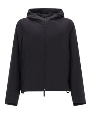Laminar Hooded Zip-Up Jacket - Black