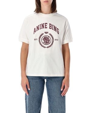 Anine Bing 100% Cotton Classic Tee - White