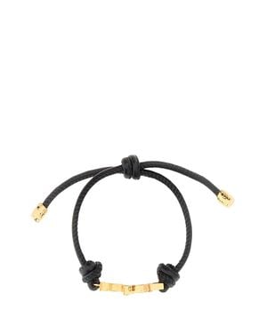 Saint Laurent Cassandre Sliding Knot Bracelet - Metallic