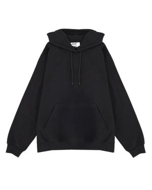 MSGM Solid Hoodie - Black