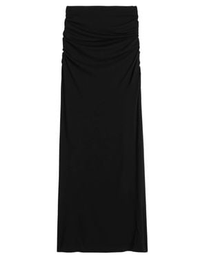 TOTEME Long Modal Skirt With Draped Waist Detail - Black