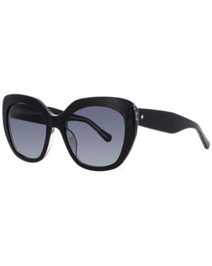 Kate Spade Winslet/G/S Sunglasses 55-19-140 Acetate With Case Included - Black