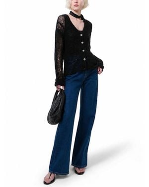 Our Legacy Open Linen Sweater - Blue
