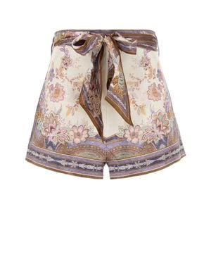 Zimmermann Paisley Shorts - Natural