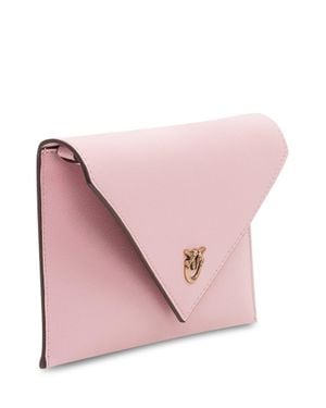 Pinko Mini Chic Clutch With Artistic Flair - Pink