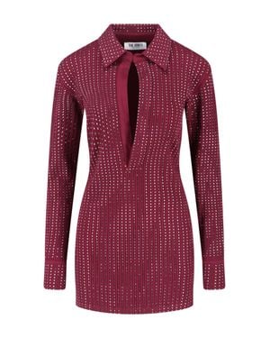 The Attico 100% Cotton Dress - Purple
