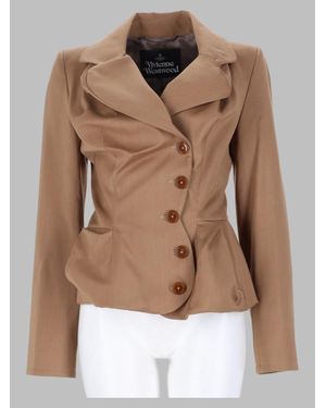 Vivienne Westwood Statement Jacket - Brown