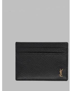 Saint Laurent Luxury Leather Wallet - Black