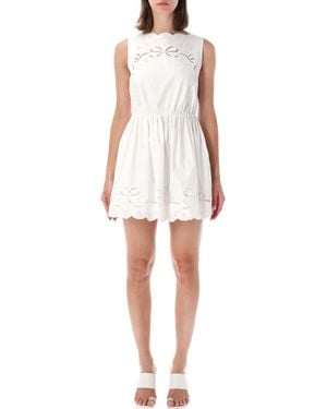 Self-Portrait Elegant Mini Dress For - White