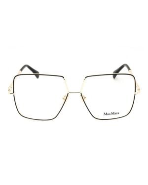 Max Mara Oversized Designer Eyeglasses - Metallic