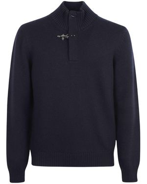 Fay 100% Lana Sweater - Blue