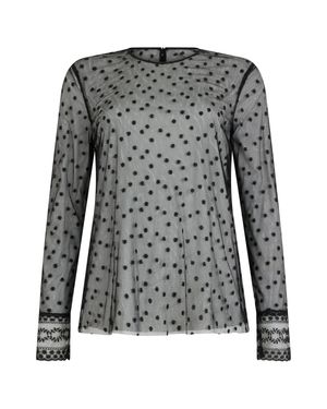 Alberta Ferretti Long Sleeve T-Shirt - Black