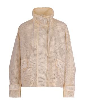 Pinko Chic Mini Coat - Natural