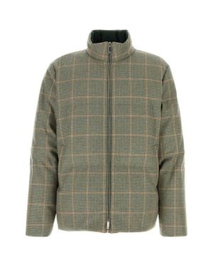 Thom Browne Reversible Funnel Neck Down Jacket - Green