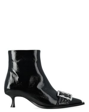 Ganni Buckle Low Boot - Black