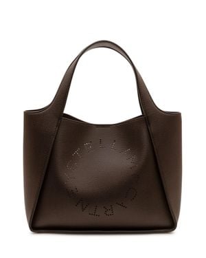 Stella McCartney Logo Crossbody Tote Handbag - Brown