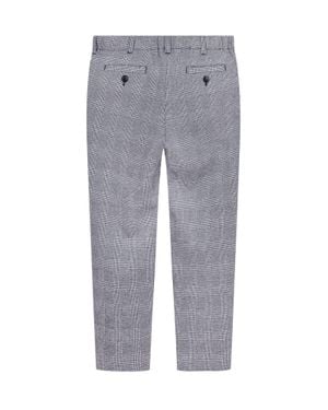 Emporio Armani Mini Stylish Plaid Pants For Kids - Gray