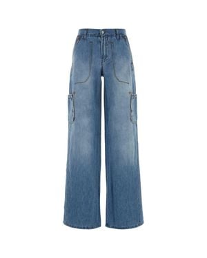 Ermanno Scervino Denim Cargo Jeans - Blue