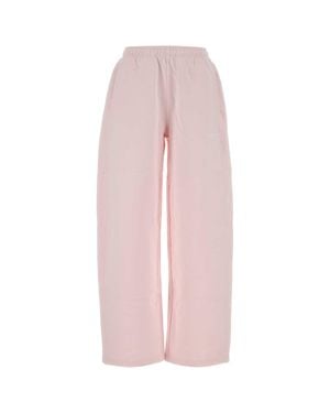 Alexander Wang Mid-Rise Relaxed Sweatpant W/ Logo Print - Pink