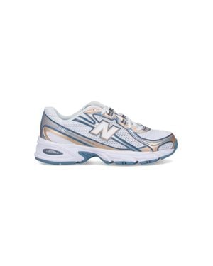New Balance Synthetic-Mesh Lightweight Sneakers - Blue