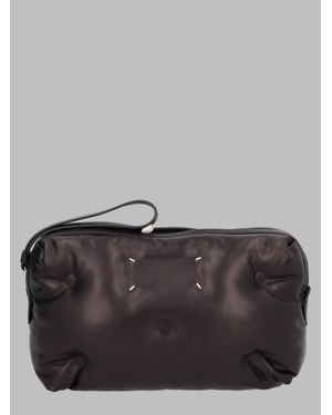 Maison Margiela Leather Shoulder Bag - Gray