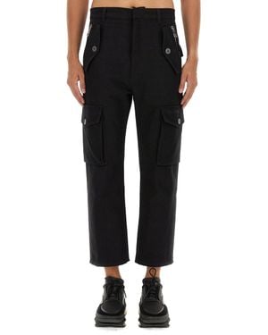 Balmain Regular Fit Cargo Pants - Black