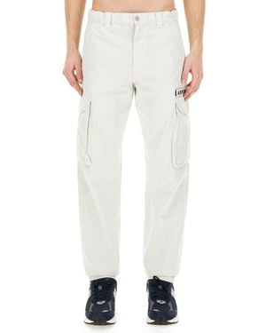 Aspesi Relaxed Fit Cargo Pants - White