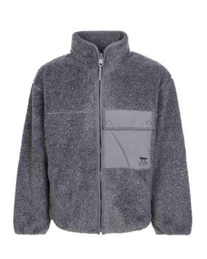 Maison Kitsuné Maison-Inspired Fleece Jacket - Gray