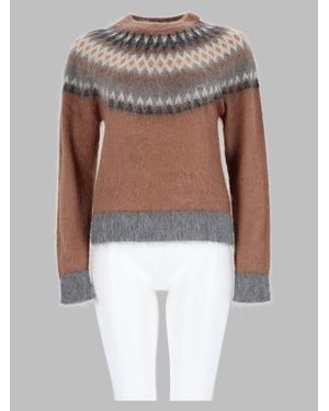 Max Mara Mohair Blend Sweater Knit - White