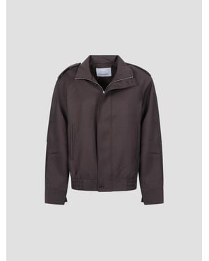 Frankie Shop Padded Kelly Blouson Jacket - Blue