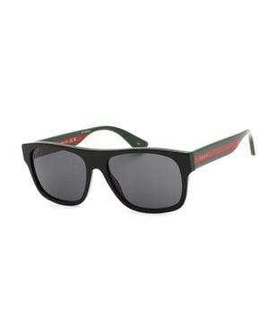 Gucci Gg0341S Acetate Rectangular Sunglasses - Black