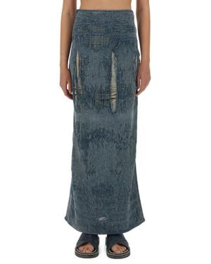 DIESEL Skirt De-Megan-Fsg - Blue