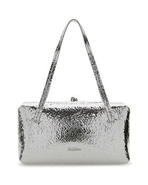 Jil Sander Nappa Leather Goji Pillow Shoulder Bag - Gray