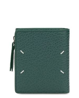 Maison Margiela Wallet With Zipper - Green