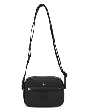 BOSS Mini Linear Crossbody Handbag With Adjustable Strap - Black